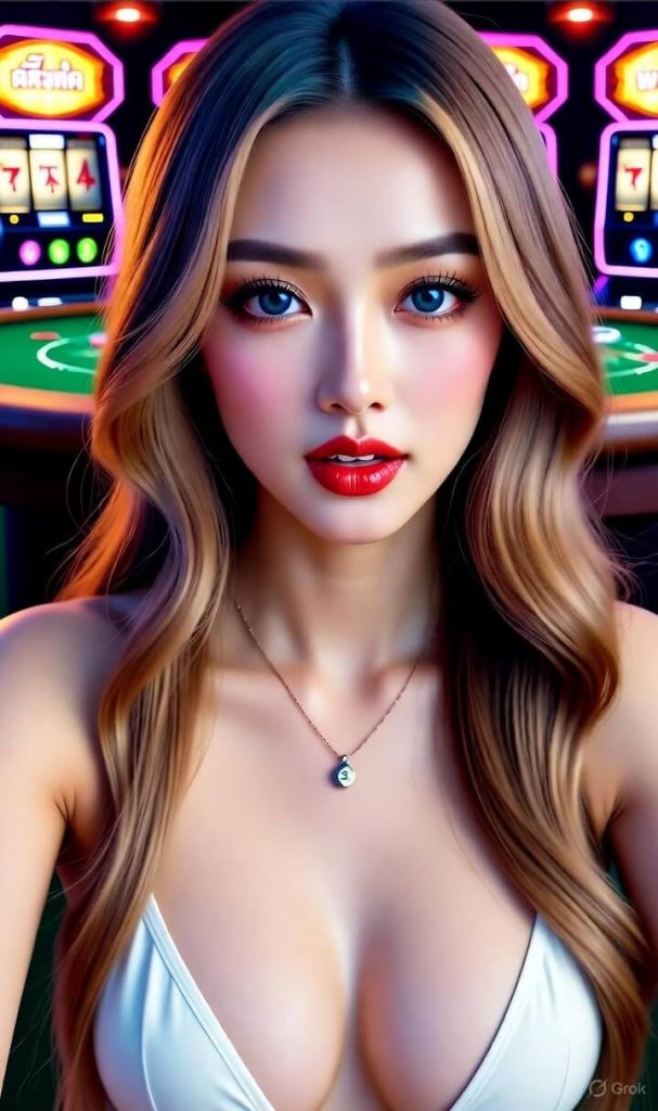 สาวอนิเมะหน้าอกแซ่บในชุดลูกไม้สีม่วง ถือไพ่บาคาร่าบนโต๊ะรูเล็ต เหรียญทองลอยกระจาย ตัวหนังสือ “True Wallet น้ำเต้าปูปลา AUTO-ด่วน เงินบวกยอดไว” – แชร์สูตรเล่นพนันออนไลน์จากเจี๊ยบ บางนา