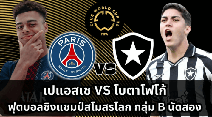 วิเคราะห์บอล คลับ เวิลด์ คัพ 2025 PSG vs Botafogo